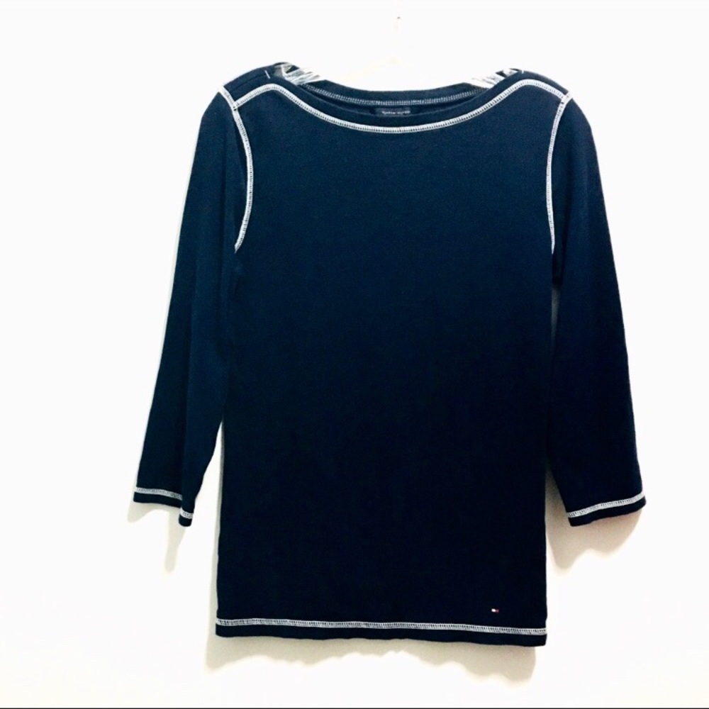 Tommy Hilfiger Women’s Blue Cotton Top